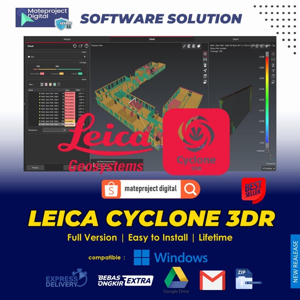 Jual Leica Cyclone 3DR 2021 Full Software Analisis Data Point Cloud ...