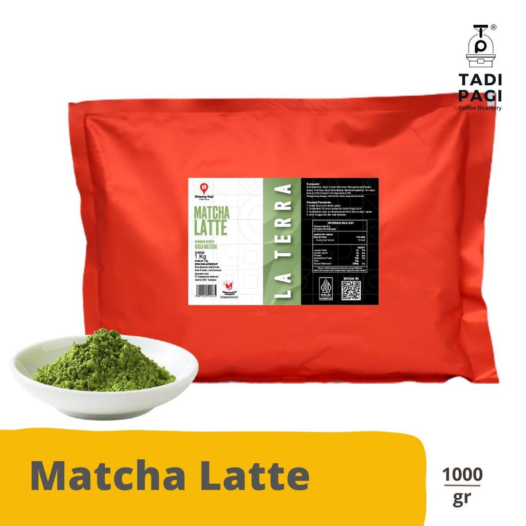 Jual Powder Matcha Latte Bubuk La Terra 1 kg | Shopee Indonesia