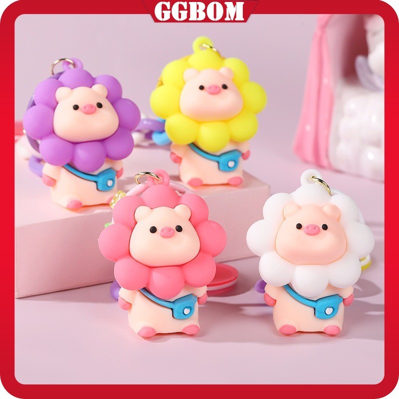 Jual Gantungan Kunci Babi Lucu Imut Pink Karakter Keychain Hadiah ...