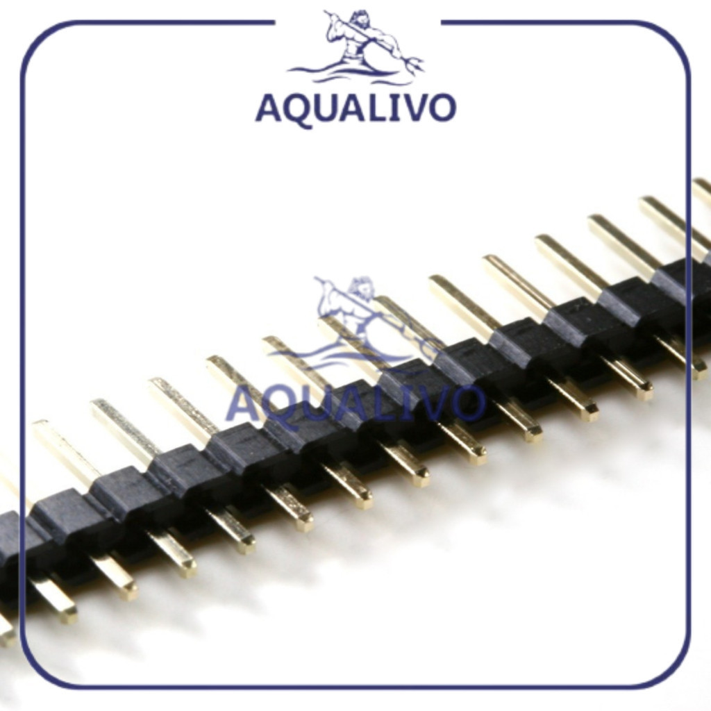 Jual AQUALIVO Pin Header Male Lurus Straight 2.54mm Connector Single ...
