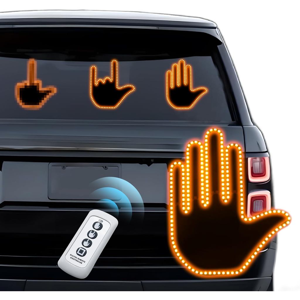 Jual Car Finger Light with Remote Control Three Models Cool Funny Car ...