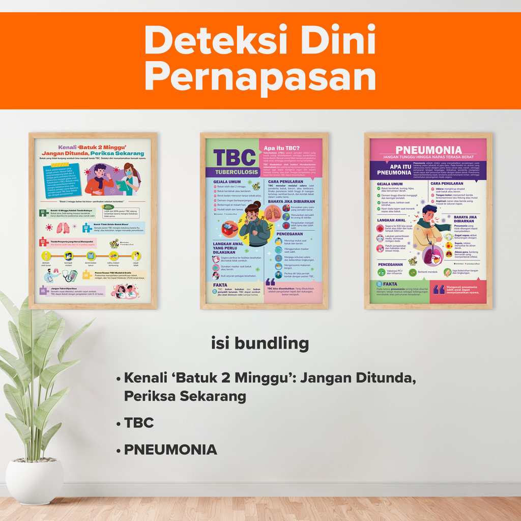 Jual Poster PENYAKIT MENULAR – Edukasi ISPA, TBC, Flu, DBD, Diare ...