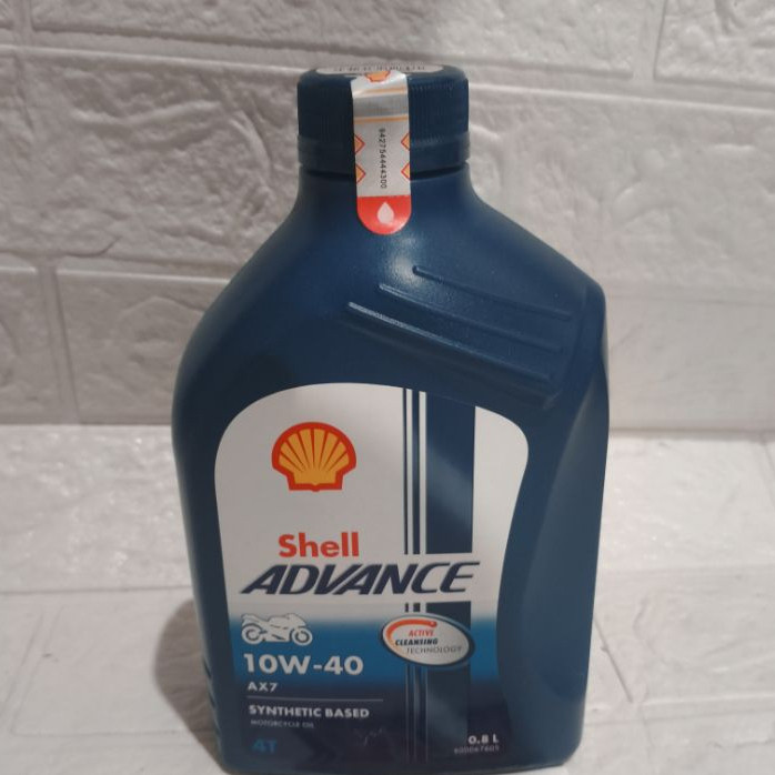 Jual OLI MESIN SHELL ADVANCE AX7 4T 10W-40 800ML ORIGINAL SHELL ...