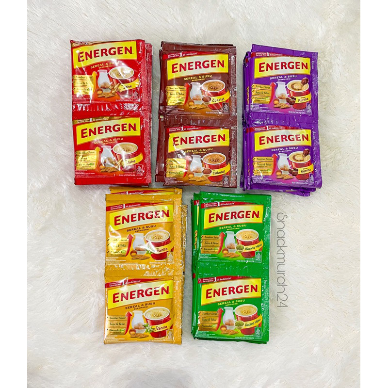 Jual Energen Sereal 1 Renceng isi 10 Sachet Rasa Champion Cokelat ...