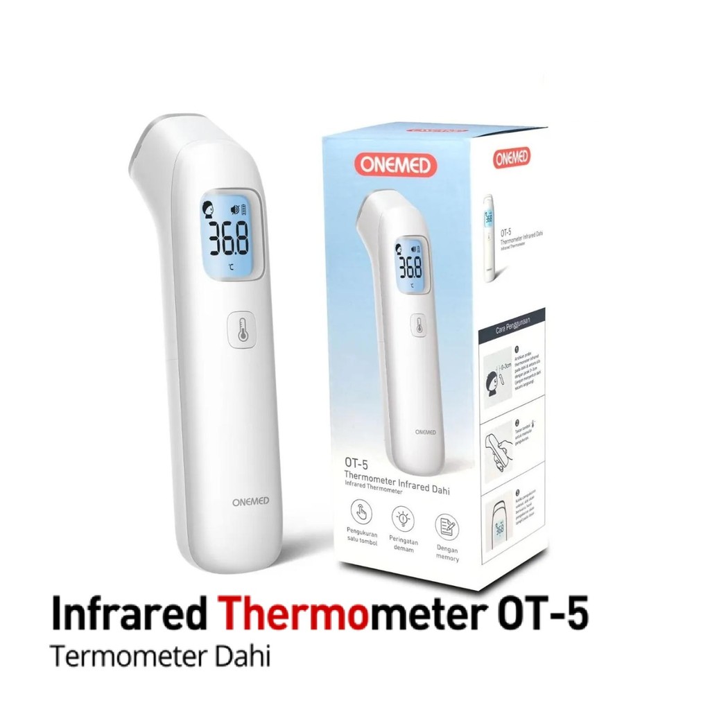 Jual ONEMED Thermometer Infrared OT5 3 Mode Sensor OT-5 | Termometer ...