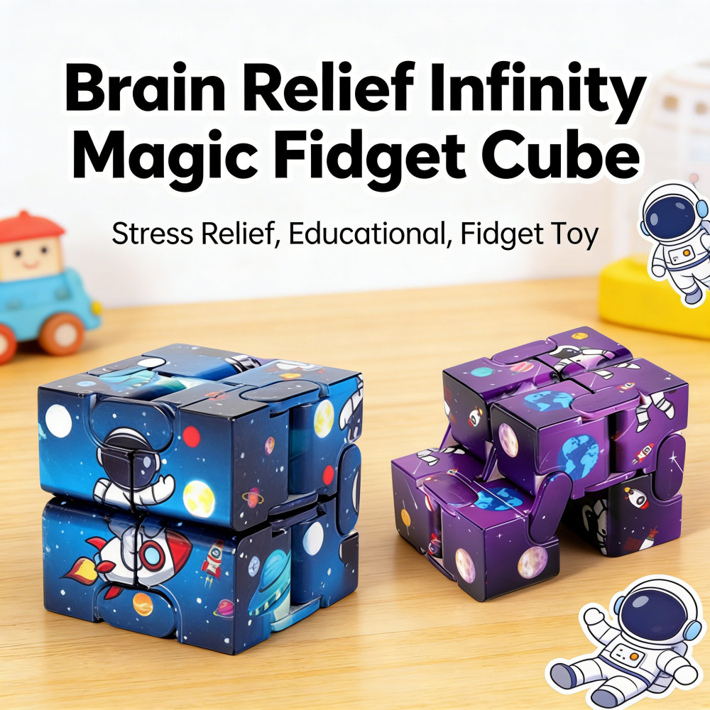 Jual Relief Brain Stress Magic Mainan Puzzle Infinity Brain Fidget ...