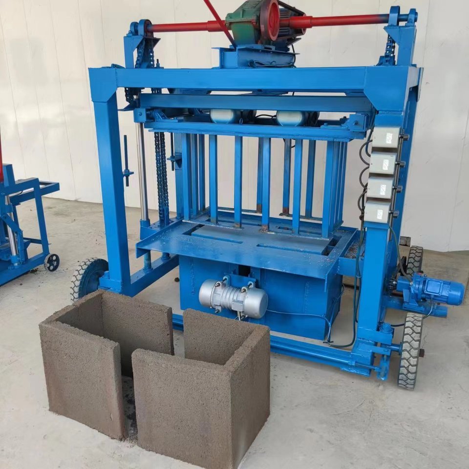 Jual Electric Semi-automatic Brick Making Machine for Hollow Bricks and ...