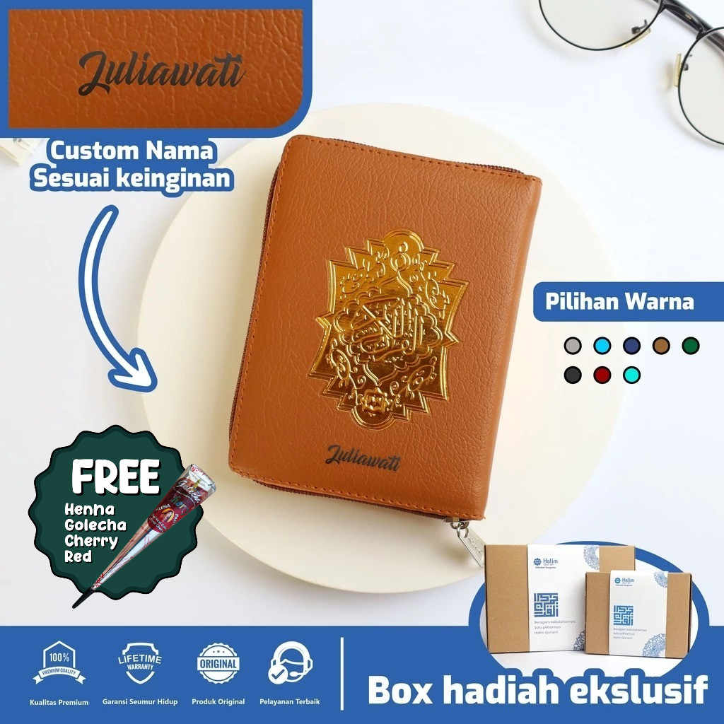 Jual Al Quran Saku Pocket Terjemah Al Halim Rubu' HVS Custom Nama - Al ...