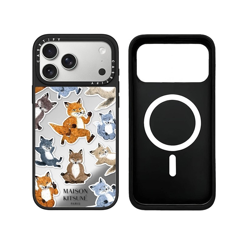 Jual Casetify Maison Kitsune Fox Medley Magnetic phone case iPhone