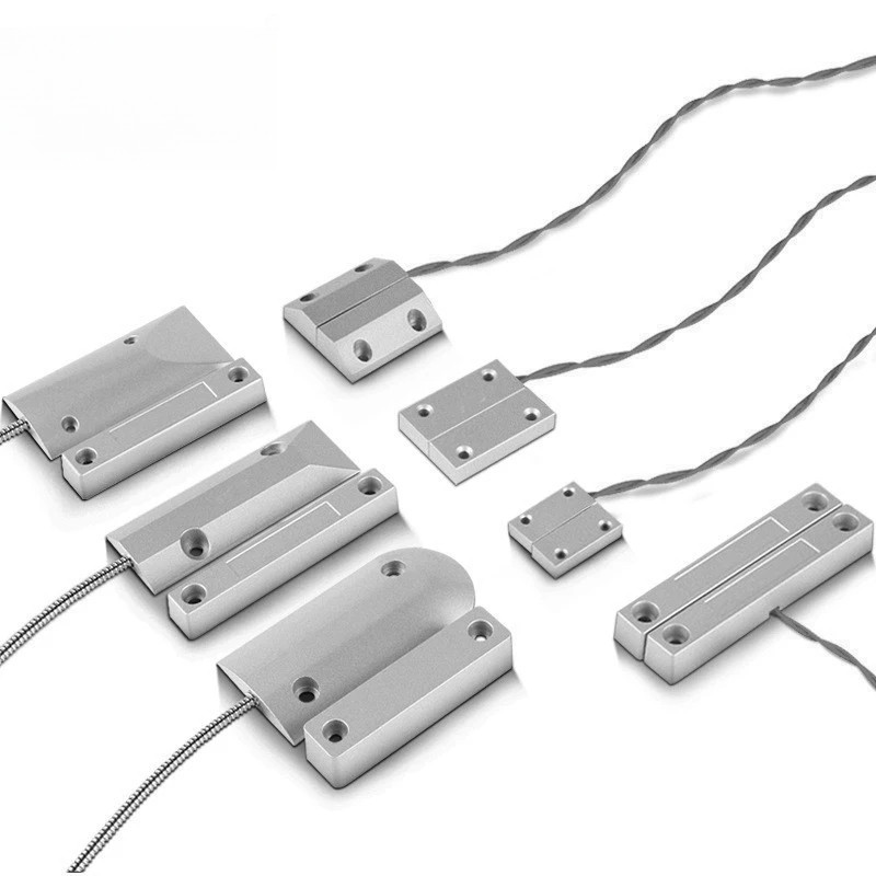 Jual NC Door Sensor Metal Wired Roller Shutter Door Magnetic Contact ...