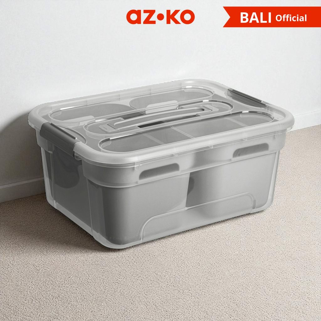 Jual AZKO Stora Kotak Penyimpanan Modular - Abu-Abu Tempat Penyimpanan ...