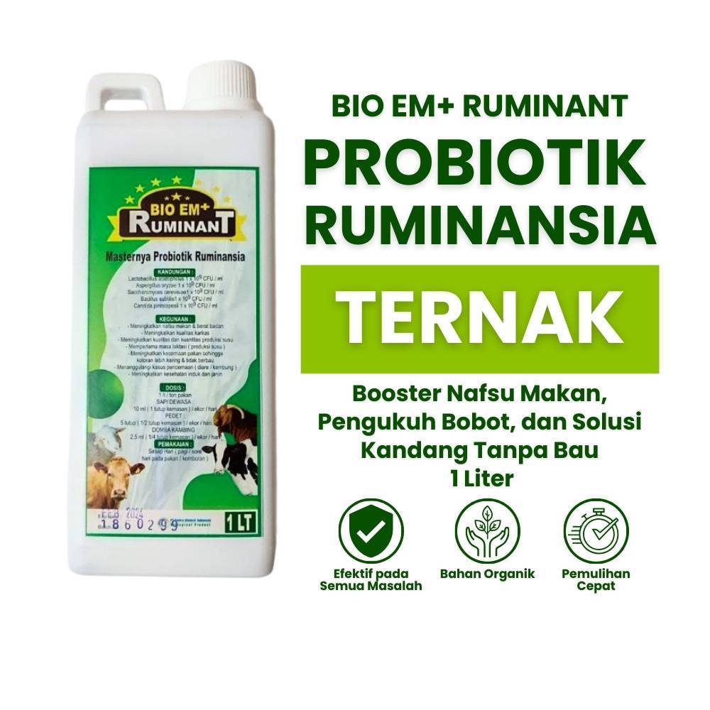 Jual Probiotik Bio Em Ruminant Cair 1L - Probiotik Ternak - Probiotik ...