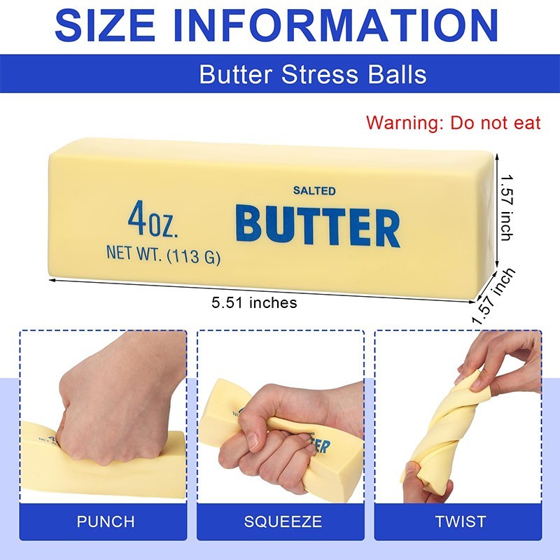 Jual Slow Rising Squishy Mini Butter Bar Rasa Butter Asin Tekstur Super ...