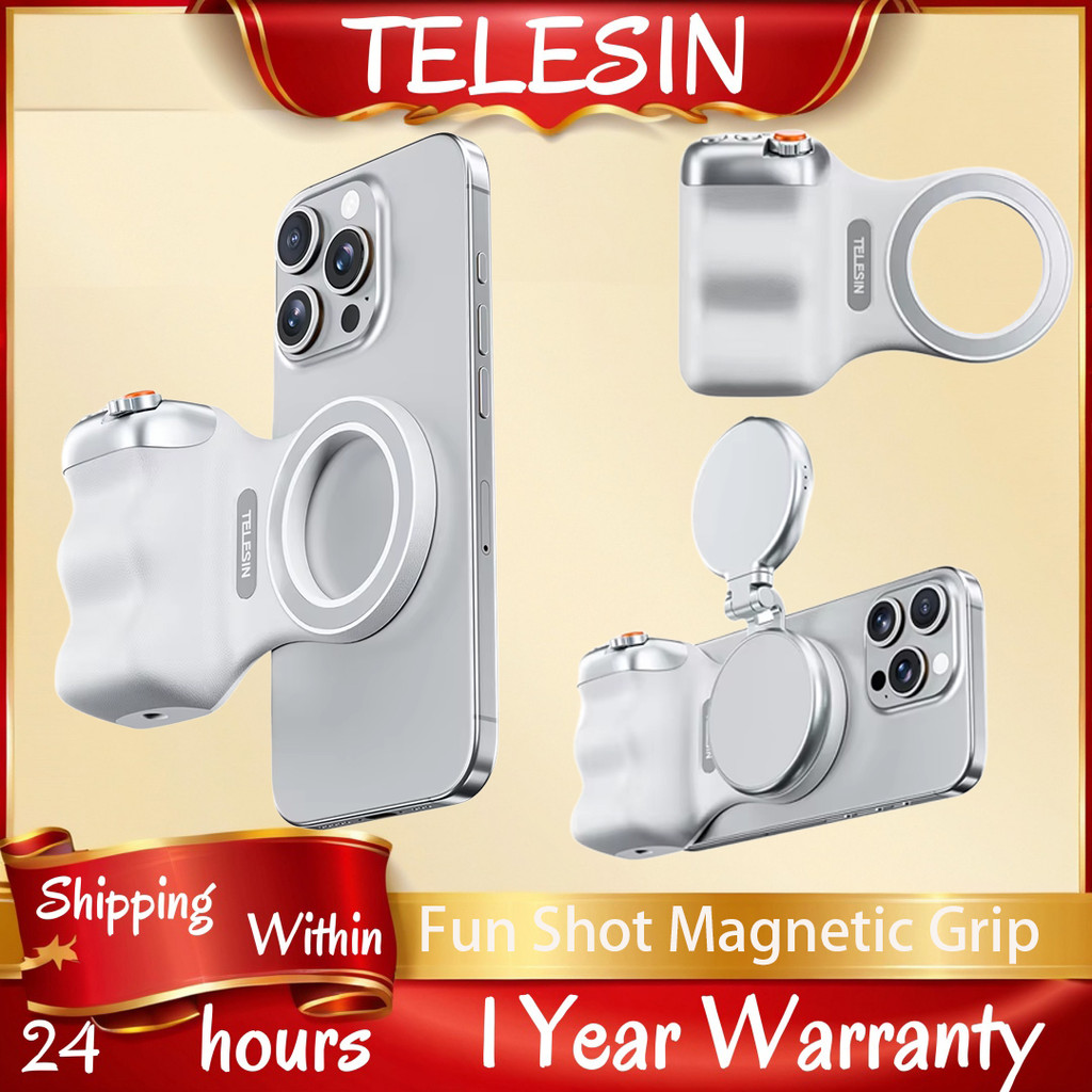 Jual TELESIN Magnetic Phone Camera Shoot Hand Grip Phone Holder ...
