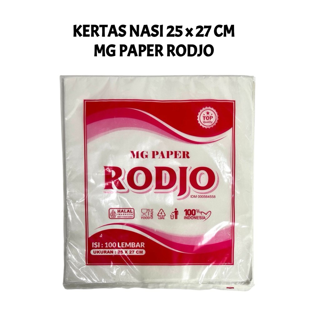 Jual Kertas Nasi KFC Rodjo 25x27 Kertas Bungkus Pembungkus Nasi Kebab ...