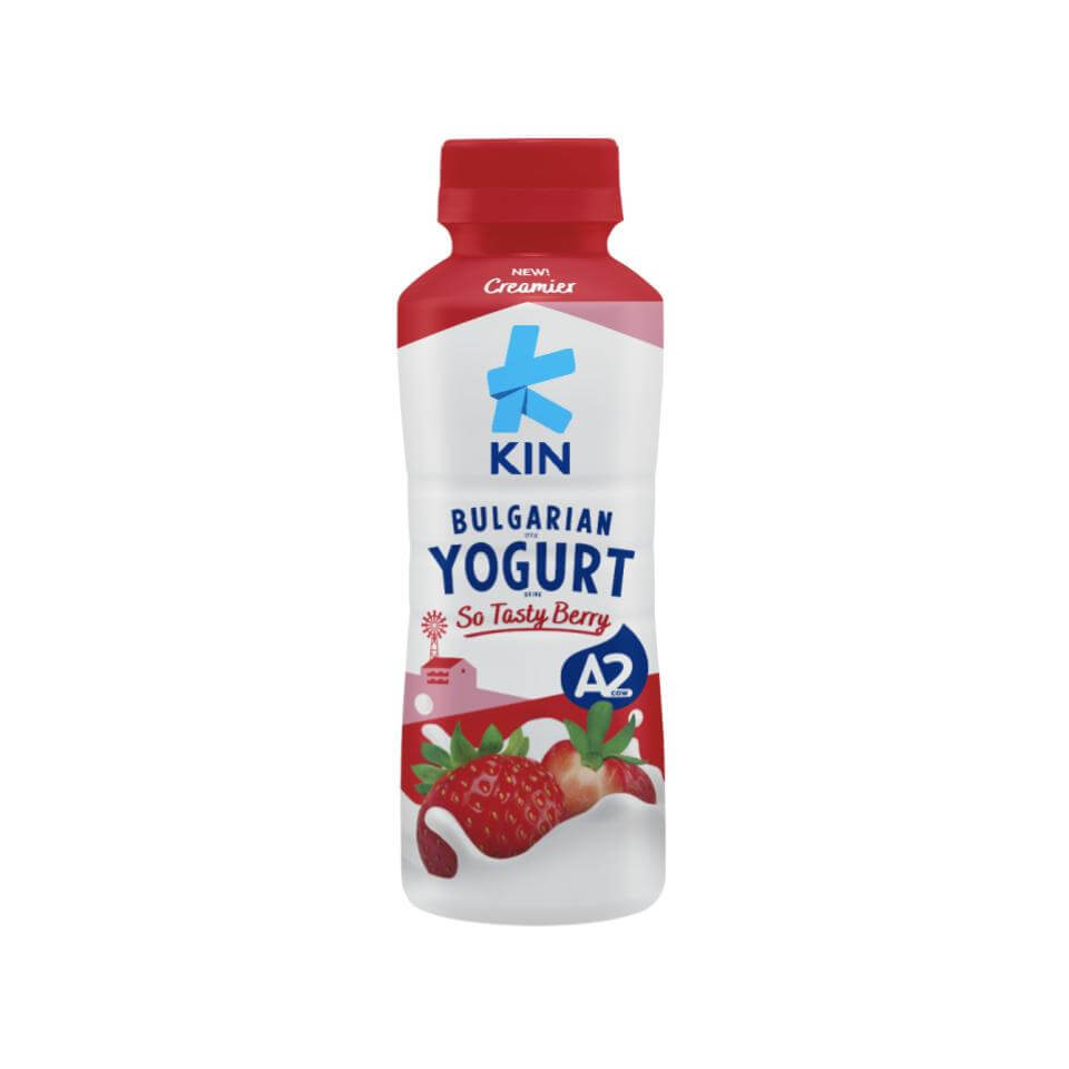 Jual KIN Yoghurt Strawberry Botol 200 ml | Shopee Indonesia