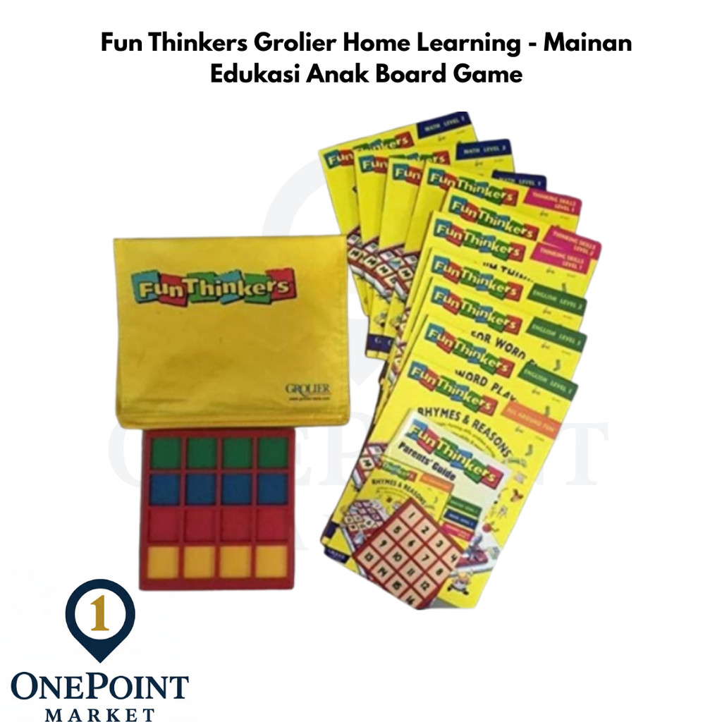 Jual Fun Thinkers Grolier Home Learning - Mainan Edukasi Anak Board ...