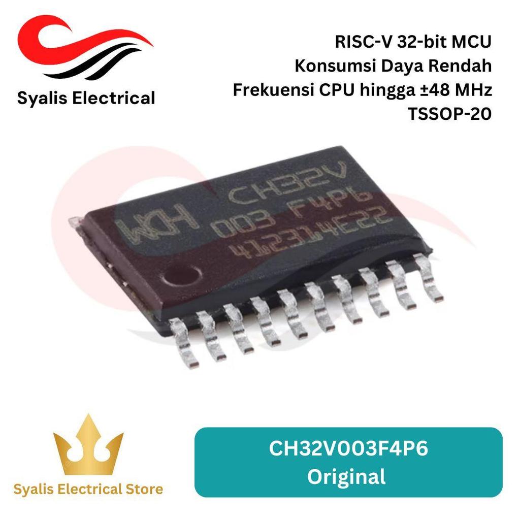 Jual CH32V003F4P6 RISC-V 32-bit MCU Microcontroller TSSOP-20 Original ...