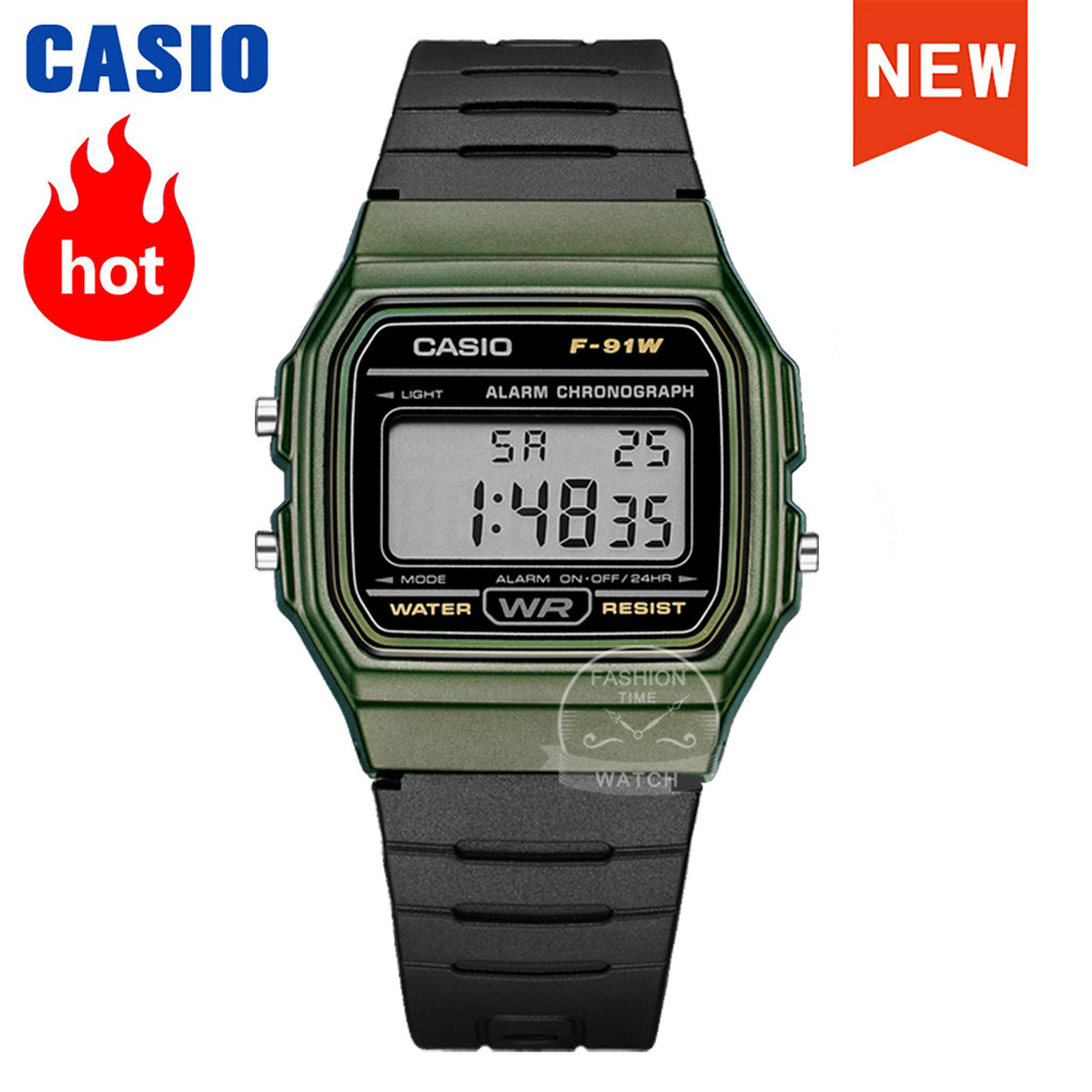 Jual Casio Men's Wat Retro Fashion Black resin Strap gital Wristwat ...