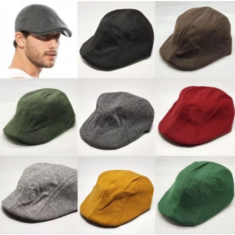 Jual Topi Flet Cap Topi Sutradara Topi Kodok Topi Copet Topi pelukis ...