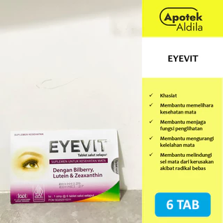 EYEVIT PER STRIP ISI 6 TABLET UNTUK SUPLEMEN KESEHATAN MATA