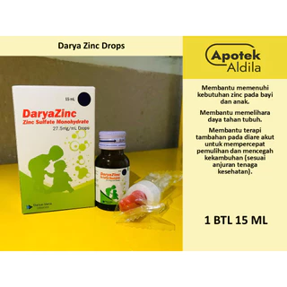 DARYAZINC DROP 15 ML KESEHATAN PENCERNAAN DAN DIARE