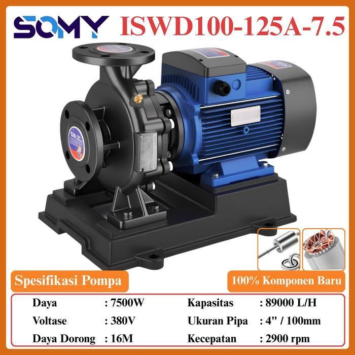Jual Pompa Centrifugal Horizontal 7.5KW 4inch Type ISWD100-125A-7.5 ...