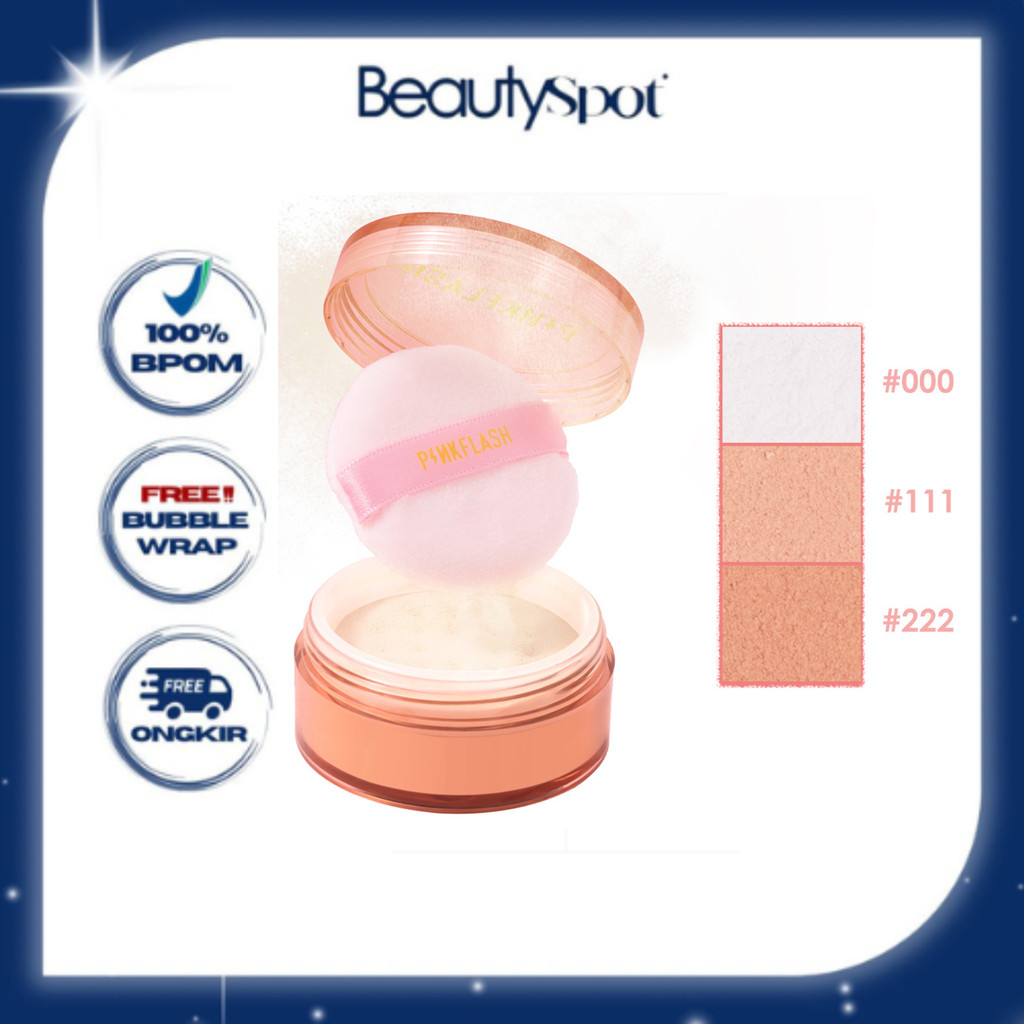 Jual PINKFLASH Lasting Matte Loose Powder | Shopee Indonesia