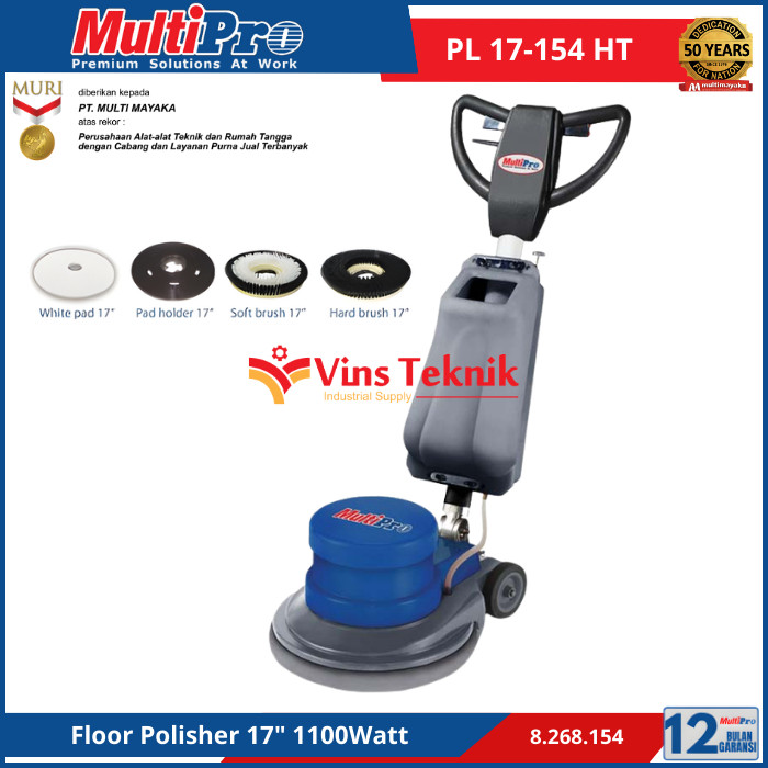 Jual MULTIPRO PL 17-154 HT Mesin Poles Pemoles Lantai Floor Polisher 17 ...
