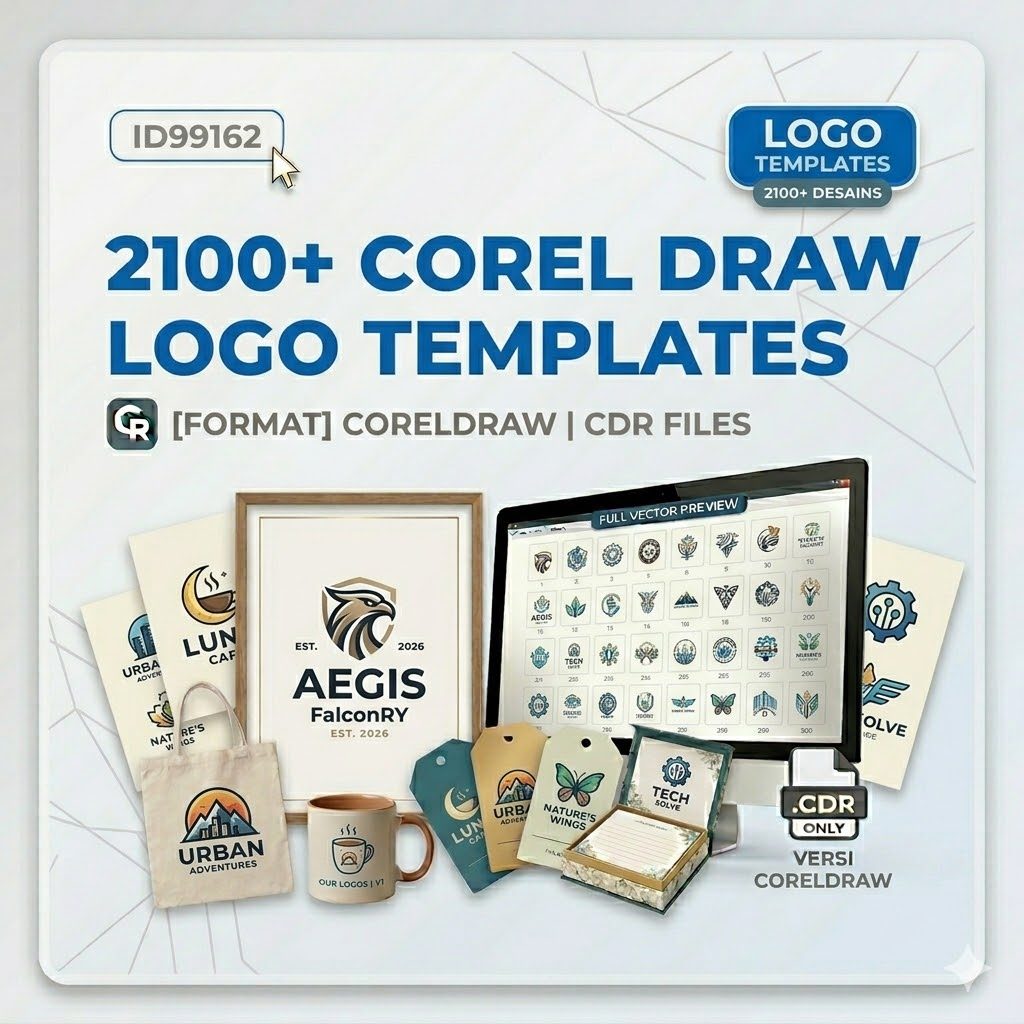 Jual ID99162 - 2100+ Corel Draw Logo Templates | Shopee Indonesia