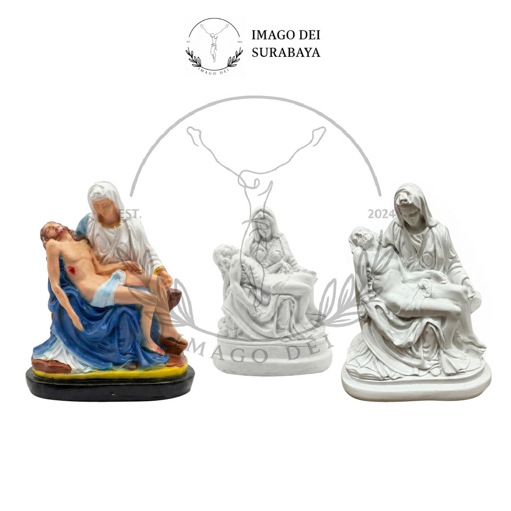 Patung Rohani Pieta 8-11 cm Bunda Maria Jesus Kisah Sengsara