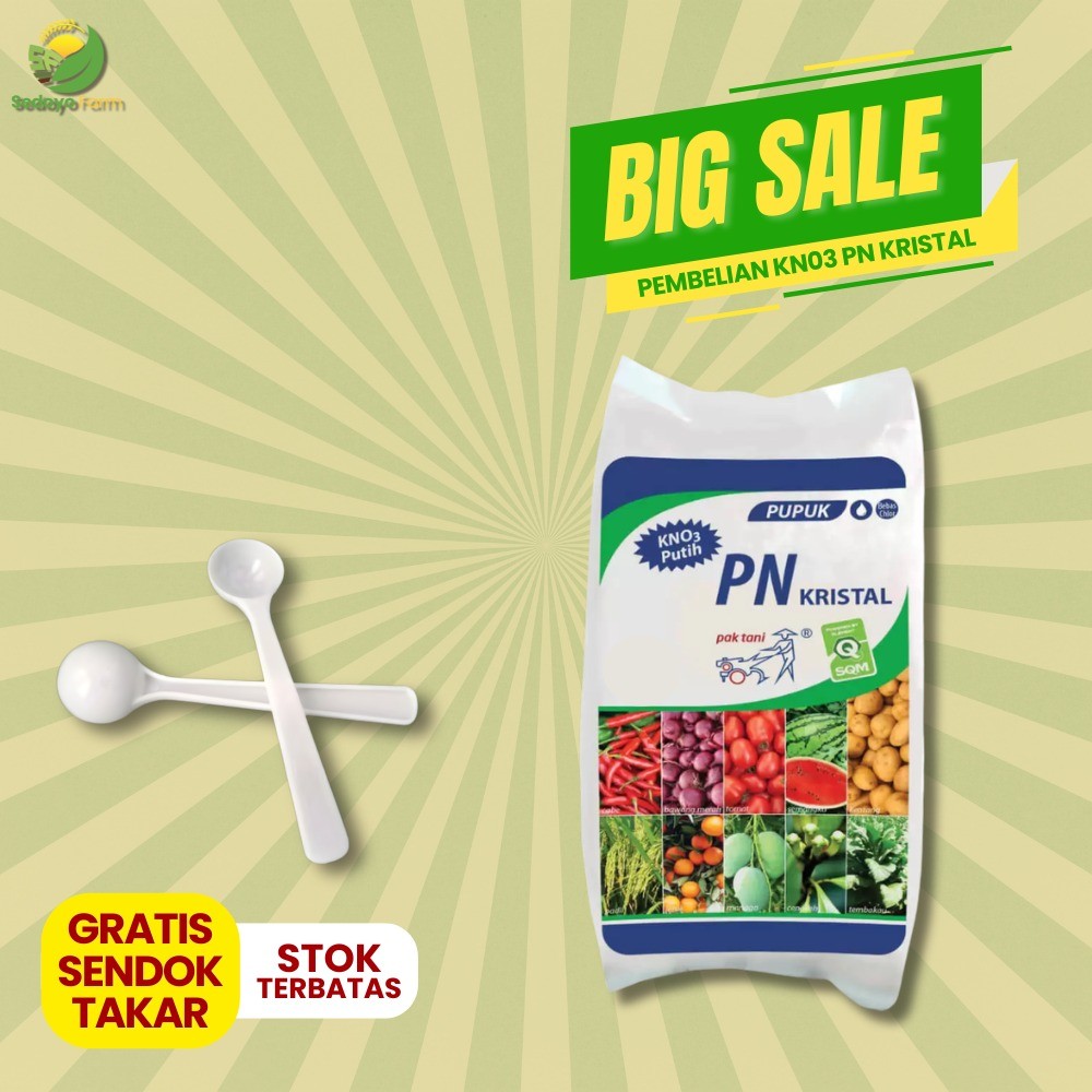 Pupuk PN KRISTAL KNO3 PAK TANI Kemasan Asli Pabrik 1 kg