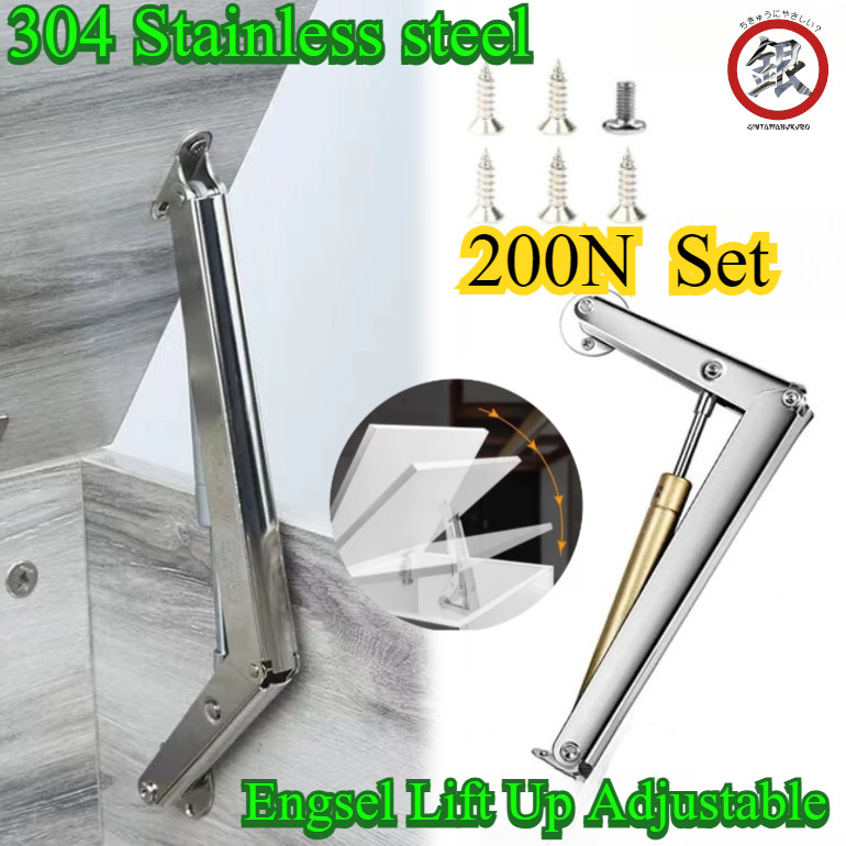 Jual 304 Stainless Steel Engsel Lipat Sikutan / Window Stay/ Engsel ...