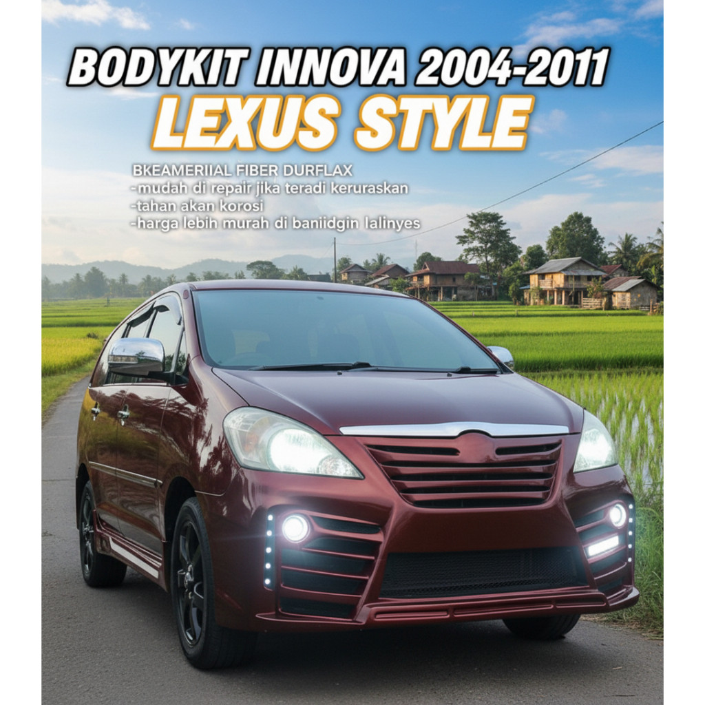Jual cicilan 0% bodykit kijang Innova 2014-2011 Leexus style BODY KIT ...