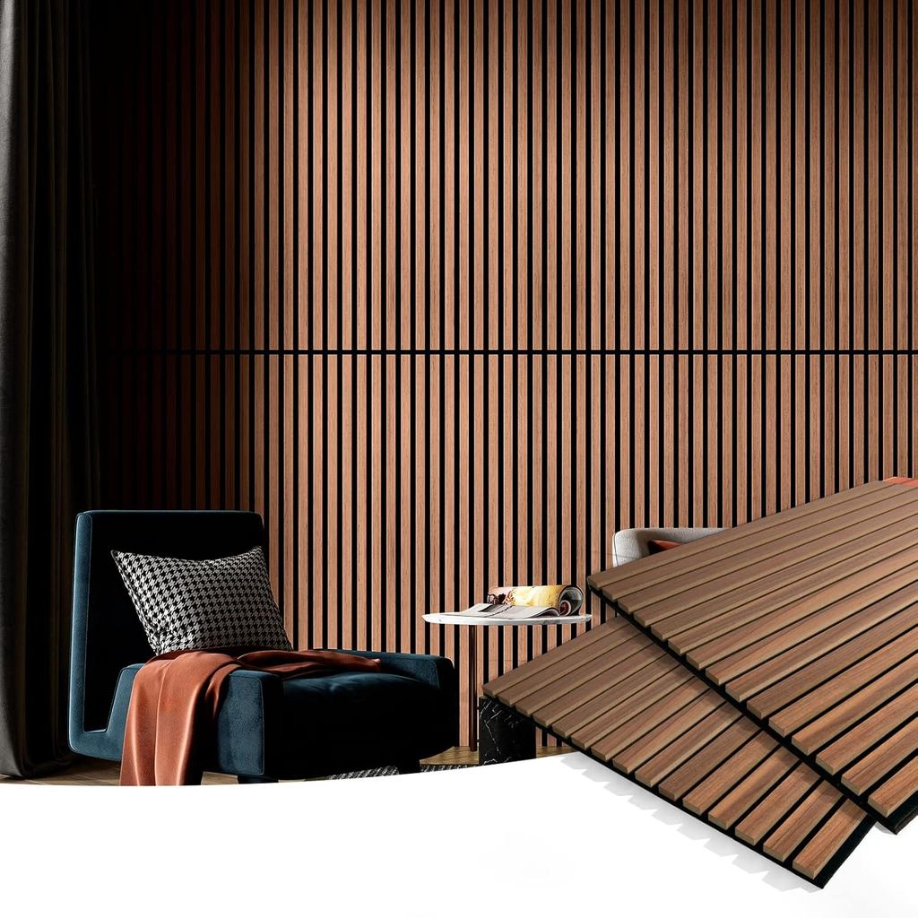 Jual Art3d 2 Wood Slat Acoustic Panels for Wall and Ceiling - 3D Fluted ...
