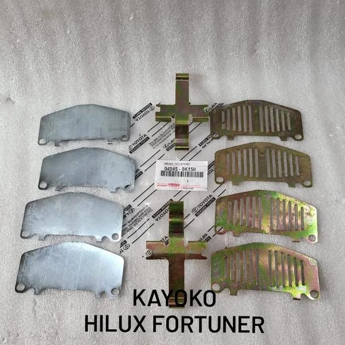 Jual BRAKE PAD SPRING- PLAT DISC BRAKE PAD FORTUNER / HILUX 3.0 ...