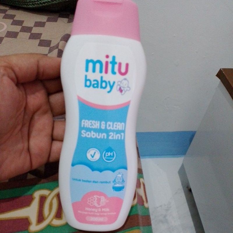 Jual mitu baby sabun 2in1 botol 200 mlX3 | Shopee Indonesia