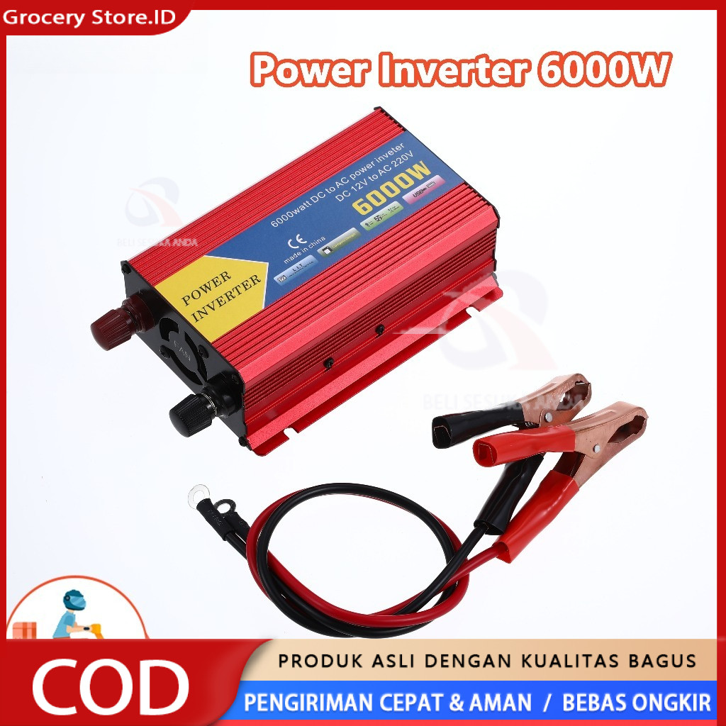 Jual Inverter 6000 Watt Power Inverter DC AC Aki Listrik Serbaguna ...