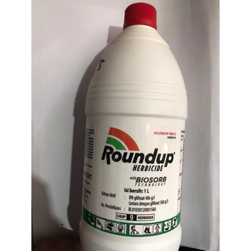 Jual Roundup Pembasmi Rumput 1 Liter / Roundup Biosorb 486Sl / Racun ...