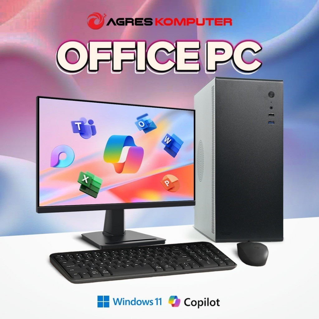 Jual [FREE MONITOR] [NEW] AGRES OFFICE PC I7 14700 8GB 256GB RAKITAN ...