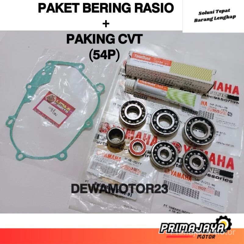 Jual Bearing Laher Rasio As Pully+Paking CVT Mio J Mio GT Mio Soul Fino ...
