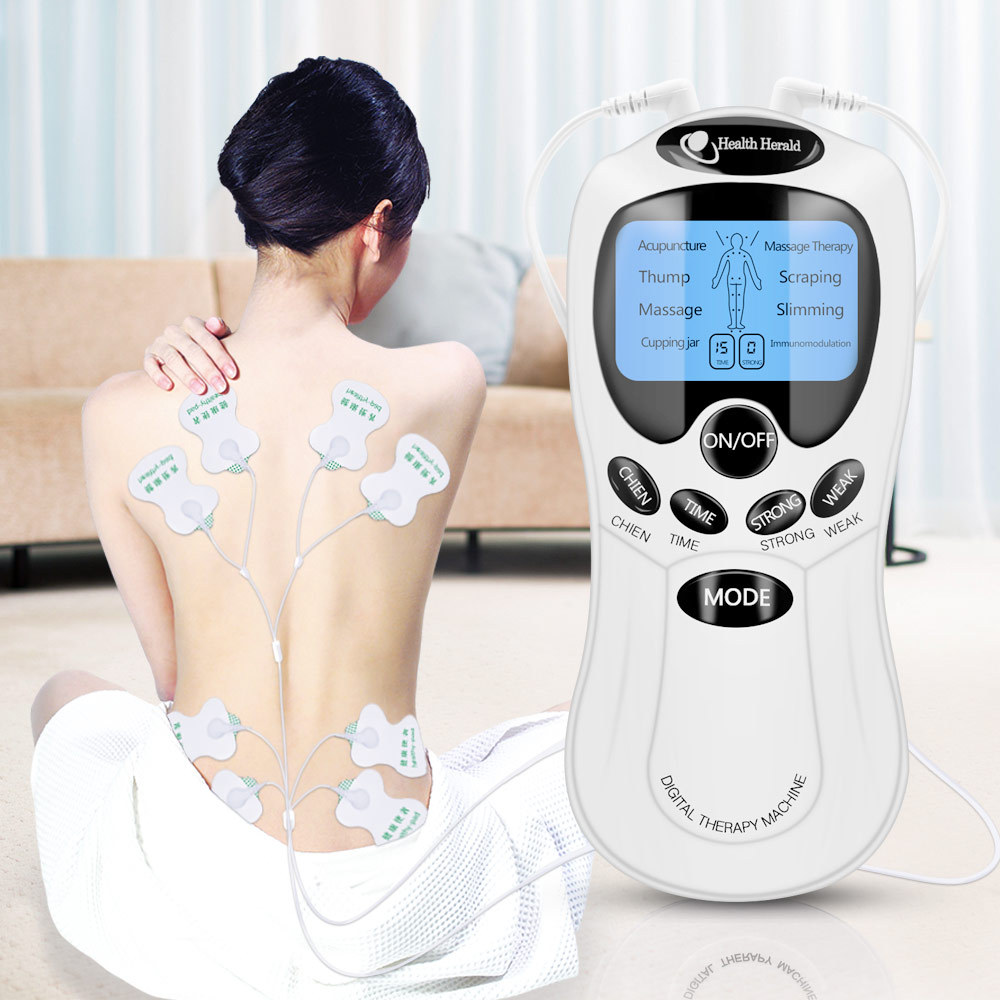 Jual 8 Modes EMS Electric Muscle Therapy Stimulator Tens Unit Machine ...