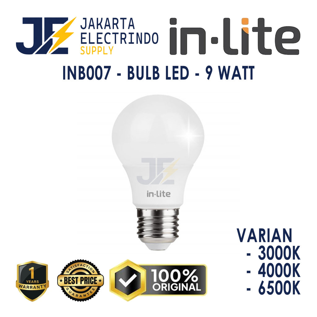 Jual Inlite INB007 LED Bulb Lampu Bohlam Satuan 9W Putih / Kuning - In ...