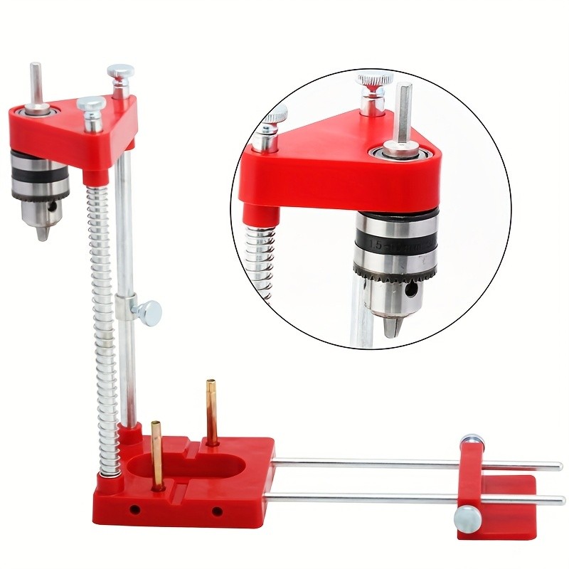 Jual Precision Wood Hole Guide Portable Alloy Plastic Drill Jig ...