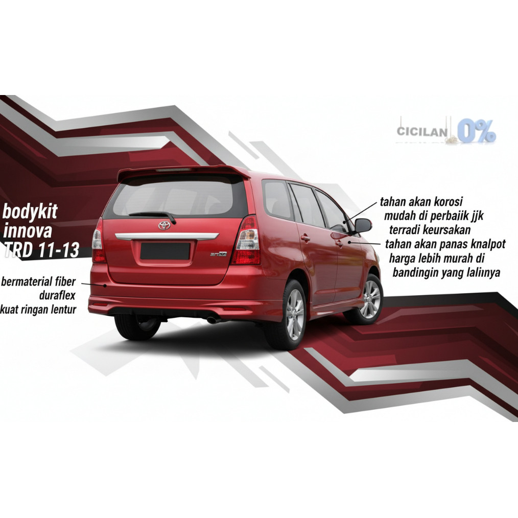 Jual bodikit BODYKIT kijang Innova 2011 2012 2013 TRD body kit INNOVA ...