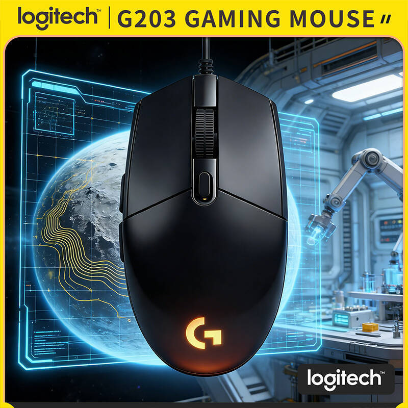 Jual Official Logitech G203 Lightsync Mouse, 8K DPI Sensor, 1000Hz ...