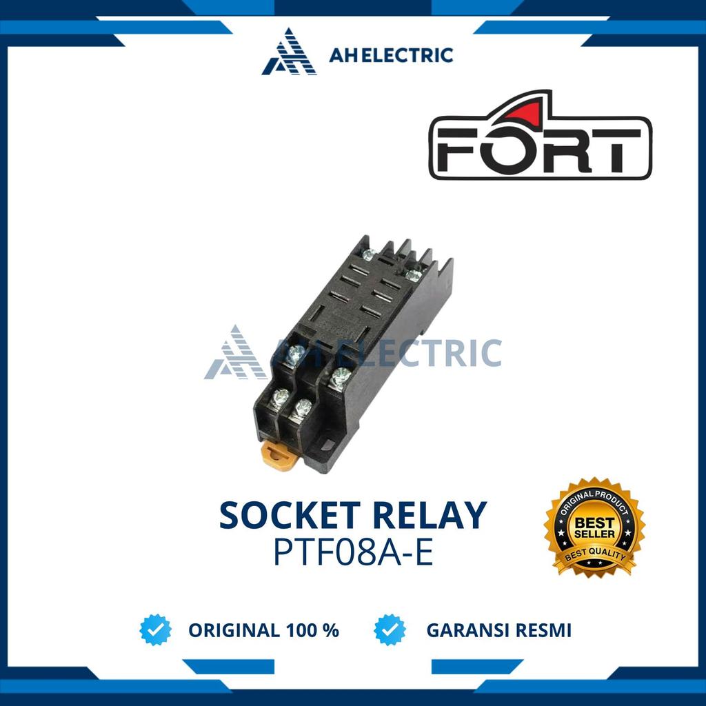 Jual FORT Socket Relay PTF08A-E 8 Pin Untuk Relay LY-2 | Soket Relay LY ...