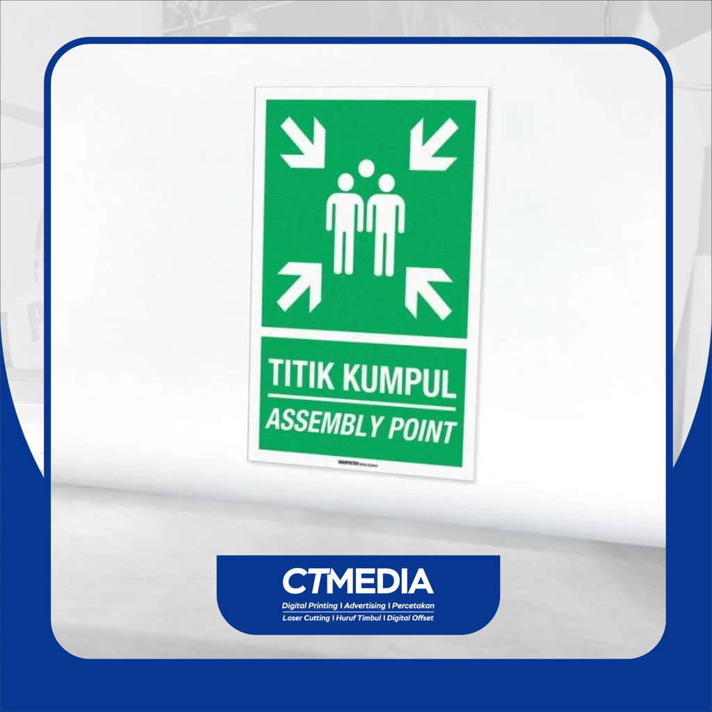 Jual SIGN K3 RAMBU STICKER LABEL TITIK KUMPUL 20X30CM | Shopee Indonesia