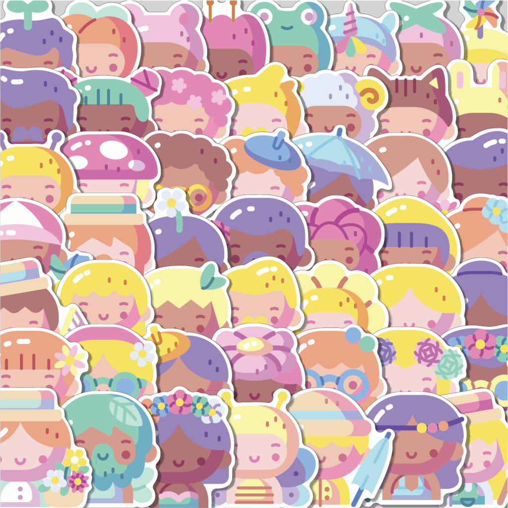 Jual Stiker Cutting Pack Spring Avatars Isi 100Pcs Series Aesthetic ...