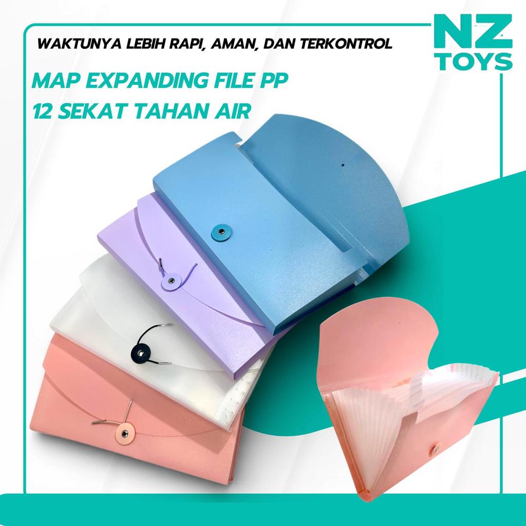 Jual Map Dokumen Expanding 12 Sekat | File Organizer Plastik Waterproof ...